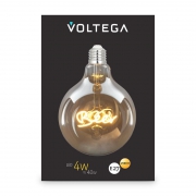Лампа светодиодная филаментная Loft 271 G125 4Вт 2500К E27 Voltega 8555 8555
