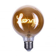 Лампа светодиодная филаментная Loft 271 G125 4Вт 2700К E27 Voltega 8522 8522