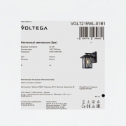 Светильник Cruz 1х40Вт E27 IP44 бра настен. Voltega VGL7215WL-01B1 VGL7215WL-01B1