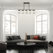 Светильник Ferrera 200Вт E27х5 IP20 подвесной Freya FR5474PL-05B FR5474PL-05B