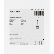 Светильник Gabi 1х40Вт E27 IP44 подвесной Voltega VGL7214PL-01B VGL7214PL-01B