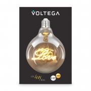Лампа светодиодная Loft Led G125 4Вт 2500К E27 Voltega 8550 8550
