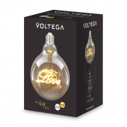 Лампа светодиодная Loft Led G125 4Вт 2500К E27 Voltega 8550 8550