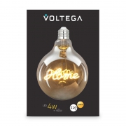 Лампа светодиодная Loft Led G125 4Вт 2500К E27 Voltega 8551 8551