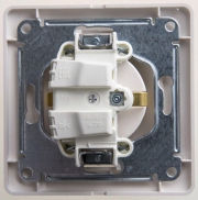Розетка 1-м СП Glossa 16А IP20 с заземл. в сборе перламутр. SE GSL000642 GSL000642