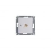 Розетка компьютерная 1-м СП Glossa RJ45 кат.5E механизм бел. SE GSL000181K GSL000181K