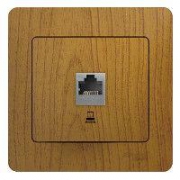 Розетка компьютерная 1-м СП Glossa RJ45 кат.5E механизм дерево дуб SE GSL000581K GSL000581K
