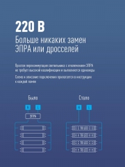 Лампа светодиодная 20Вт T8 линейная 4000К нейтр. бел. G13 220В 1200мм glass КОСМОС Lksm_LED20wG13T840GL Lksm_LED20wG13T840GL