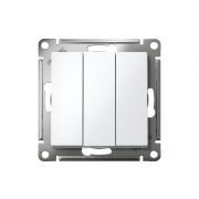 Выключатель 3-кл. СП AtlasDesign 10А IP20 (сх. 1+1+1) 10AX механизм бел. SE ATN000131 ATN000131