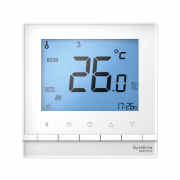 Термостат Atlas Design электронный для теплого пола с датчиком +5град.C +35град.C 16А в сборе бел. SchE ATN000138 ATN000138