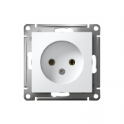 Розетка 1-м СП AtlasDesign 16А IP20 без заземл. без защ. шторок механизм бел. SE ATN000141 ATN000141