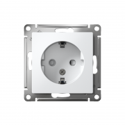 Механизм розетки 1-м СП Atlas Design с заземл. защ. шторки 16А бел. SchE ATN000145 ATN000145