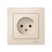 Розетка Atlas Design без заземл. 16А в сборе беж. SchE ATN000240 ATN000240