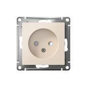 Механизм розетки 1-м СП Atlas Design без заземл. защ. шторки 16А беж. SchE ATN000249 ATN000249