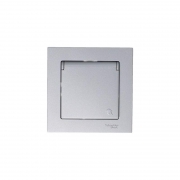 Механизм розетки 1-м СП AtlasDesign 16А IP20 с заземл. защ. шторки с крышкой алюм. SchE ATN000346 ATN000346