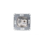 Розетка компьютерная + телевизионная 2-м AtlasDesign RJ45 кат.5E + TV механизм алюм. SE ATN000389 ATN000389