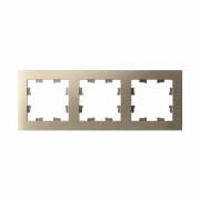 Рамка 3-м AtlasDesign универс. шампань SE ATN000503 ATN000503