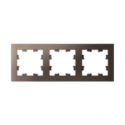 Рамка 3-м Atlas Design универс. мокко SchE ATN000603 ATN000603