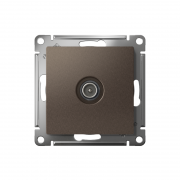 Механизм розетки TV Atlas Design оконечный 1DB мокко SchE ATN000691 ATN000691