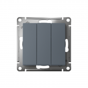 Выключатель 3-кл. СП AtlasDesign 10А IP20 (сх. 1+1+1) 10AX механизм грифель SchE ATN000731 ATN000731