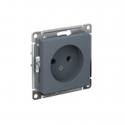 Механизм розетки 1-м СП Atlas Design без заземл. 16А грифель SchE ATN000741 ATN000741