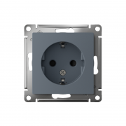 Механизм розетки 1-м СП Atlas Design с заземл. защ. шторки 16А грифель SchE ATN000745 ATN000745