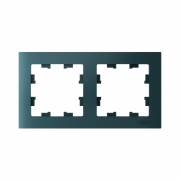 Рамка 2-м Atlas Design универс. изумруд SchE ATN000802 ATN000802