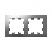 Рамка 2-м AtlasDesign универс. сталь SchE ATN000902 ATN000902
