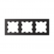 Рамка 3-м Atlas Design универс. карбон SchE ATN001003 ATN001003