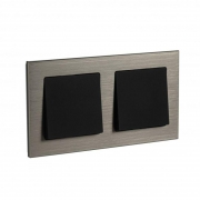 Рамка 2-м Atlas Design NATURE металл латунь SchE ATN312202 ATN312202