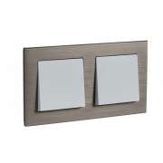 Рамка 2-м Atlas Design NATURE металл латунь SchE ATN312202 ATN312202