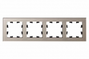 Рамка 4-м Atlas Design NATURE стекло шампань SchE ATN320504 ATN320504