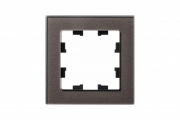 Рамка 1-м Atlas Design NATURE стекло мокко SchE ATN320601 ATN320601
