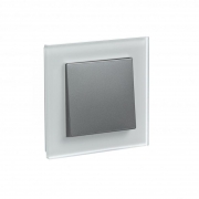 Рамка 1-м Atlas Design NATURE мат. стекло бел. SchE ATN330101 ATN330101