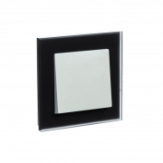 Рамка 1-м Atlas Design NATURE мат. стекло черн. SchE ATN331001 ATN331001