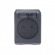 Розетка 1-м ОП AtlasDesign Profi54 16А IP54 250В с заземл. защ. шторки антрацит SE ATN544045 ATN544045