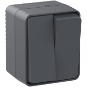 Выключатель 2-кл. ОП AtlasDesign Profi54 IP54 10AX антрацит SE ATN544051 ATN544051