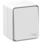 Переключатель проходной 1-кл. ОП AtlasDesign Profi54 IP54 10AX бел. SE ATN540161 ATN540161