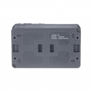 Блок ОП AtlasDesign Profi54 (розетка 16А 250В с заземл. защ. шторки + 1-кл. выкл. 10А) IP54 антрацит SE ATN544070 ATN544070