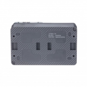 Блок ОП AtlasDesign Profi54 (розетка 16А 250В с заземл. защ. шторки + 2-кл. выкл. 10А) IP54 антрацит SE ATN544074 ATN544074