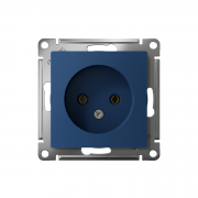 Розетка AtlasDesign 16А без заземл. без шторок механизм аквамарин SE ATN001141 ATN001141
