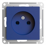 Розетка AtlasDesign 16А без заземл. без шторок механизм аквамарин SE ATN001141 ATN001141