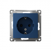 Розетка AtlasDesign 16А с заземл. защ. шторки механизм аквамарин SE ATN001145 ATN001145