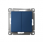 Выключатель 2-кл. AtlasDesign (сх. 5) 10AX механизм аквамарин SE ATN001151 ATN001151