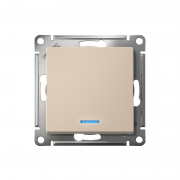 Выключатель 1-кл. AtlasDesign с подсветкой (сх.1а) 10AX мех. песочн. SE ATN001213 ATN001213