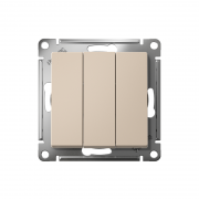 Выключатель 3-кл. AtlasDesign (сх. 1+1+1) 10AX механизм песочн. SE ATN001231 ATN001231