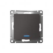 Выключатель 1-кл. AtlasDesign (сх. 1а) 10AX с подсветкой механизм базальт SE ATN001413 ATN001413
