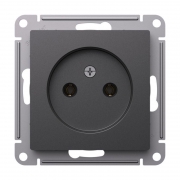 Розетка AtlasDesign 16А без заземл. без шторок механизм базальт SE ATN001441 ATN001441