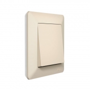 Рамка 1-м AtlasDesign Air беж./дым. бел. SE ATN220201 ATN220201