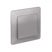 Рамка 1-м AtlasDesign Air алюм./дым. черн. SE ATN220301 ATN220301